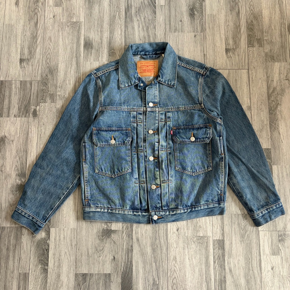Levi’s x DENIM TEARS Dark Wash Blue Denim Type II Jacket Sample NWOT